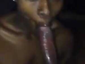 ロシアの男を与える暗い肌のブルネット 女 ...